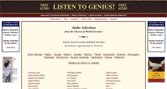 Desktop Screenshot of listentogenius.com