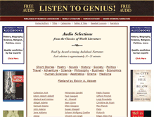 Tablet Screenshot of listentogenius.com